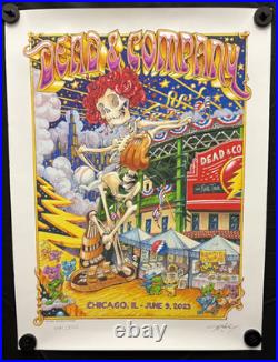 Dead & Co Company Wrigley Field Chicago 2023 Poster Numbered Print #2 /3500