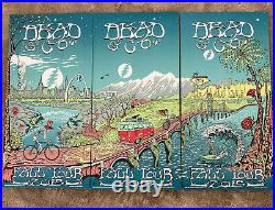 Dead & Co. Fall Tour 2015 Screen Print Triptych Set (3 parts) (AE!) M. DuBois