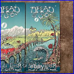 Dead & Co. Fall Tour 2015 Screen Print Triptych Set (3 parts) (AE!) M. DuBois