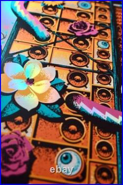 Dead & Co. Las Vegas Sphere Poster 3/22/25 (Rainbow foil artist edition by DKNG)