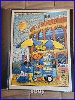 Dead & Co Poster NY Citifield 8/20/21 Owen Murphy, LE sticker and paw print