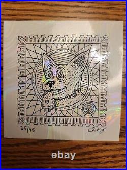 Dead & Co Poster NY Citifield 8/20/21 Owen Murphy, LE sticker and paw print