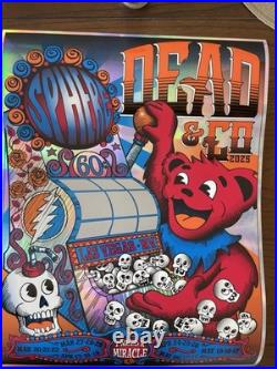 Dead & Co. Scratch Off Rainbow Foil Poster 2025