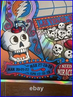 Dead & Co. Scratch Off Rainbow Foil Poster 2025