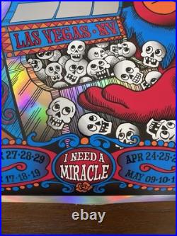 Dead & Co. Scratch Off Rainbow Foil Poster 2025