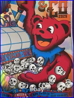 Dead & Co. Scratch Off Rainbow Foil Poster 2025