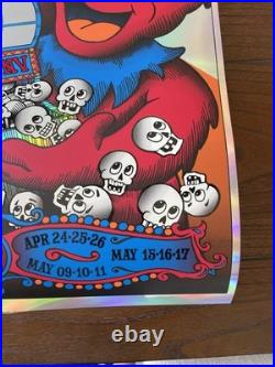 Dead & Co. Scratch Off Rainbow Foil Poster 2025