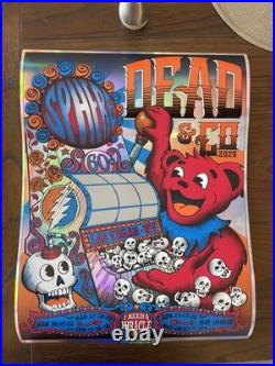 Dead & Co. Scratch Off Rainbow Foil Poster 2025