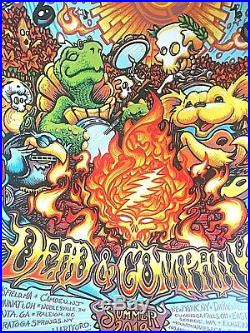 Dead Company 2018 SUMMER TOUR Poster Print S/N SIGNED AJ MASTHAY LTD SE #/3500