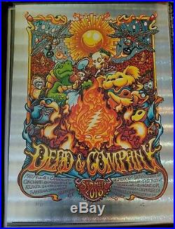 Dead & Company 2018 Summer Tour Poster Stain Glass Holographic Foil Edition