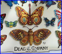 Dead & Company 2019 Summer Concert Vip Tour Poster, Emek Butterfly Grateful Dead