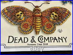 Dead & Company 2019 Summer Concert Vip Tour Poster, Emek Butterfly Grateful Dead