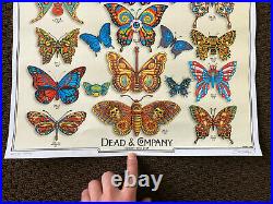 Dead & Company 2019 Summer Concert Vip Tour Poster, Emek Butterfly Grateful Dead