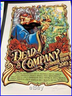 Dead & Company 2019 Summer Tour Poster By AJ Masthay Grateful Dead And Bob Weir