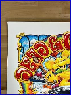 Dead & Company 2021 AJ Masthay poster Summer Tour BLUE S/N