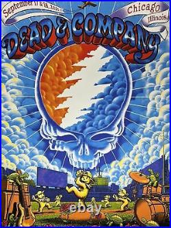 Dead & Company 2021 James Flames poster Chicago, IL Wrigley Field