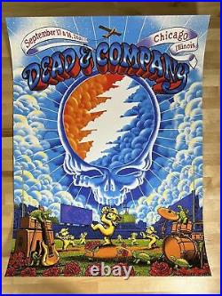 Dead & Company 2021 James Flames poster Chicago, IL Wrigley Field