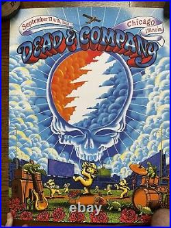 Dead & Company 2021 Wrigley Field 9-17 9-18 Chicago Poster Tour James Flames