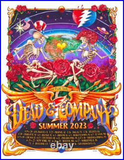 Dead & Company 2023 Final Tour V3 Poster S/N 35/350 AJ Masthay IN HAND