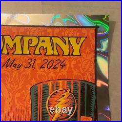 Dead & Company 2024 5/31 Sphere Las Vegas Todd Slater LAVA FOIL VARIANT Poster