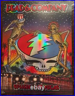 Dead & Company 2025 Residency Sphere FOIL Poster Las Vegas Number 583/2085