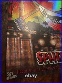 Dead & Company 2025 Residency Sphere FOIL Poster Las Vegas Number 583/2085