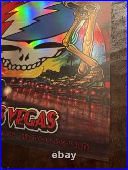 Dead & Company 2025 Residency Sphere FOIL Poster Las Vegas Number 583/2085