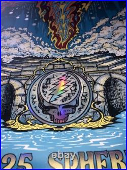 Dead & Company 3/21 2025 Foil Poster Sphere Las Vegas Mike Dubois Artist Proof