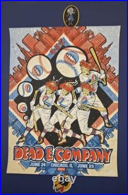 Dead & Company 6/24 & 6/25 2022 Wrigley Field, Chicago IL Show Poster