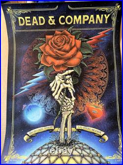 Dead & Company AP GLITTER FOIL Poster Sphere Las Vegas May 10 2025 S/N #/35 and