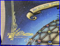 Dead & Company AP GLITTER FOIL Poster Sphere Las Vegas May 10 2025 S/N #/35 and