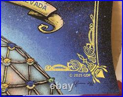 Dead & Company AP GLITTER FOIL Poster Sphere Las Vegas May 10 2025 S/N #/35 and