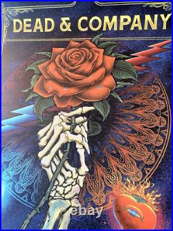 Dead & Company AP GLITTER FOIL Poster Sphere Las Vegas May 10 2025 S/N #/35 and
