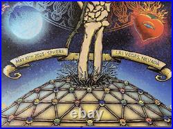 Dead & Company AP GLITTER FOIL Poster Sphere Las Vegas May 10 2025 S/N #/35 and