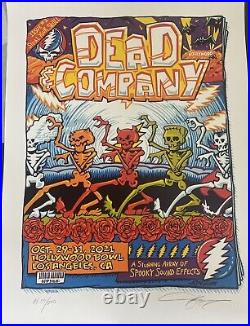 Dead & Company Art Poster Hollywood Bowl Los Angeles Halloween Artist Edition