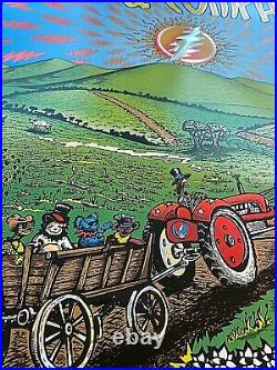 Dead & Company Bethel NY Woodstock 2022 HOLO RAINBOW FOIL SIGNED A/E Poster