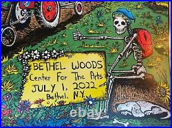 Dead & Company Bethel NY Woodstock 2022 HOLO RAINBOW FOIL SIGNED A/E Poster