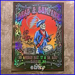 Dead & Company Boston Garden, MA 2017 FOIL Poster Signed M. DuBois (of/850)