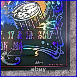 Dead & Company Boston Garden, MA 2017 FOIL Poster Signed M. DuBois (of/850)