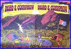 Dead & Company Boulder CO 2022 BOTH NIGHTS AP Poster Night Match #'s S/N #/1000