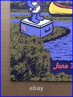 Dead & Company Boulder CO. June 18th 2022 Night 2 Poster Day Glow Variant Mint