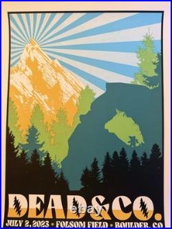 Dead & Company Boulder VIP Poster July 2, 2023 Final Tour Night 2 Nate Duval