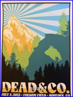 Dead & Company Boulder VIP Poster July 2, 2023 Final Tour Night 2 Nate Duval
