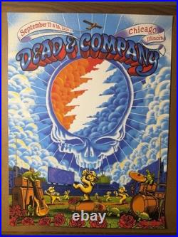 Dead & Company Chicago 2021 Concert Poster James Flames Signed AP Wrigley Field