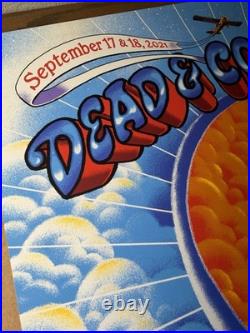 Dead & Company Chicago 2021 Concert Poster James Flames Signed AP Wrigley Field