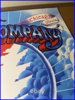 Dead & Company Chicago 2021 Concert Poster James Flames Signed AP Wrigley Field