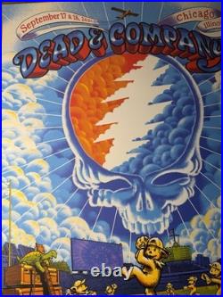 Dead & Company Chicago 2021 Concert Poster James Flames Signed AP Wrigley Field