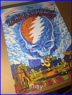 Dead & Company Chicago 2021 Concert Poster James Flames Signed AP Wrigley Field