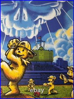 Dead & Company Chicago 2021 Concert Poster James Flames Signed AP Wrigley Field