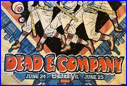 Dead & Company Chicago Poster 2022 wrigley field concerts zeb love art 6/24 6/25